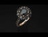 Glamorous Black Diamond Halo Engagement Ring - Amaya No. 38